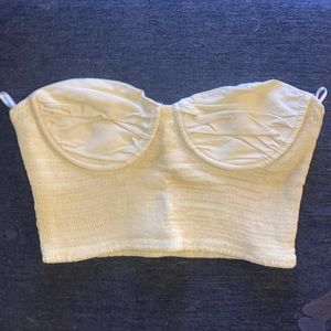 Yellow Zara Tube Top NEVER WORN!
